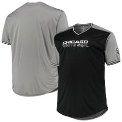 Chicago White Sox Solid V-Neck T-Shirt - Black/Gray