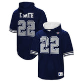 Emmitt Smith Dallas Cowboys Retired Player Mesh Name & Number Hoodie T-Shirt - Navy for sale