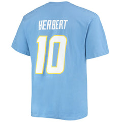 Justin Herbert Los Angeles Chargers Big & Tall Player Name & Number T-Shirt - Powder Blue on sale