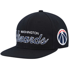Washington Wizards Hardwood Classics Script 2.0 Snapback Hat - Black | Mitchell & Ness online