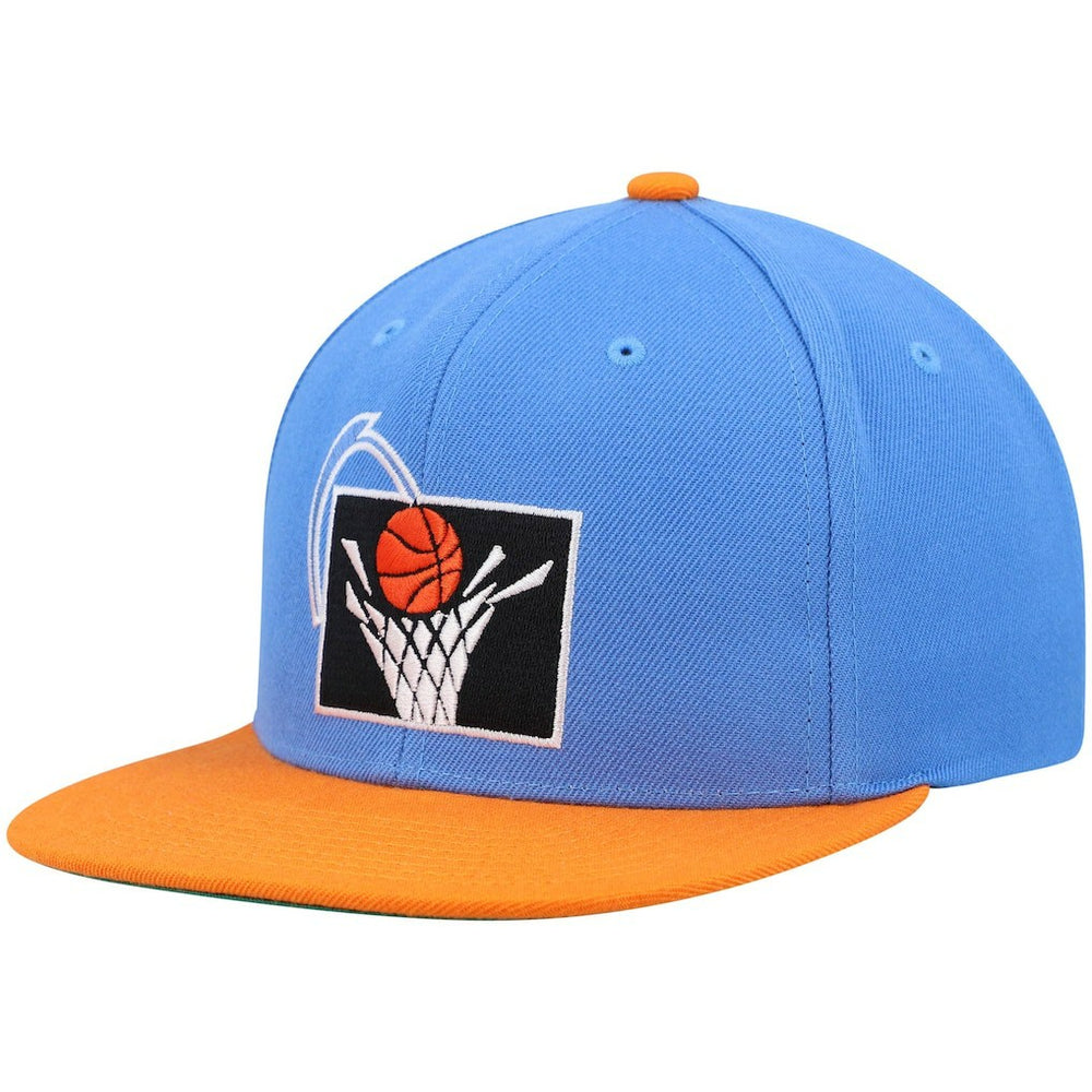 Cleveland Cavaliers Hardwood Classics Team Two-Tone 2.0 Snapback Hat sale - Blue/Orange | Mitchell & Ness cheap