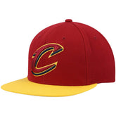 Cleveland Cavaliers Team Two-Tone 2.0 Snapback Hat sale - Wine/Gold | Mitchell & Ness outlet