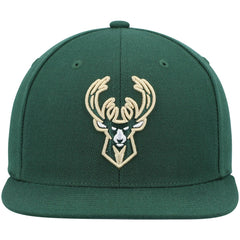 Milwaukee Bucks Ground 2.0 Snapback Hat - Hunter Green | Mitchell & Ness for sale