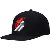 Portland Trail Blazers Ground 2.0 Snapback Hat - Black | Mitchell & Ness discount