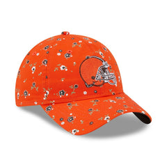 Cleveland Browns New Era Women's Floral 9TWENTY Adjustable Hat - Orange on sale