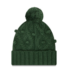 Green Bay Packers New Era Women's Toasty Cuffed Knit Hat with Pom - Green sale