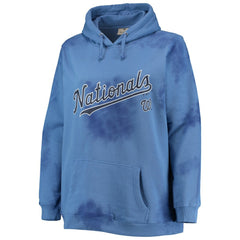 Washington Nationals Women's Plus Size Cloud Pullover Hoodie - Navy