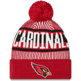 Arizona Cardinals New Era Striped Cuffed Knit Hat with Pom - Cardinal online