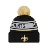 New Orleans Saints New Era Preschool Repeat Cuffed Knit Hat with Pom - Black cheap