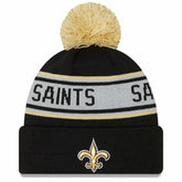 New Orleans Saints New Era Youth Repeat Cuffed Knit Hat with Pom - Black sale