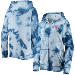 Chicago Cubs Women's Tie-Dye Full-Zip Hoodie - Royal | New Era