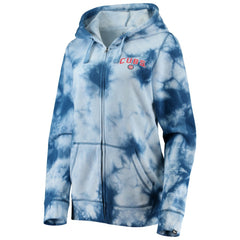 Chicago Cubs Women's Tie-Dye Full-Zip Hoodie - Royal | New Era