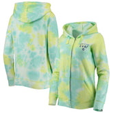 Chicago Cubs Women's Tie-Dye Full-Zip Hoodie - White | New Era