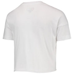 Washington Nationals Girls Youth Flip Sequin Heart Crop Top - White | New Era
