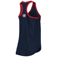 Montreal Canadiens G-III Sports by Carl Banks Women's Showdown Slub Racerback Tank Top Navy