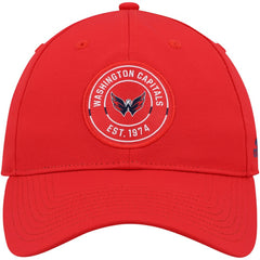 Washington Capitals adidas Team Circle Slouch Adjustable Hat Red