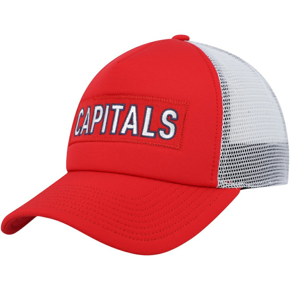 Washington Capitals adidas Team Plate Trucker Snapback Hat Red/White