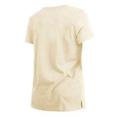Cleveland Browns New Era Women's Chrome Sideline T-Shirt - Cream for sale