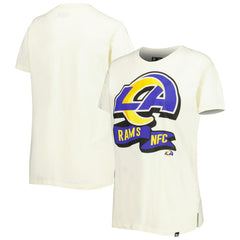 Los Angeles Rams New Era Women's Chrome Sideline T-Shirt - Cream outlet