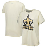 New Orleans Saints New Era Women's Chrome Sideline T-Shirt - Cream online