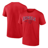 Mike Trout Los Angeles Angels Player Name & Number T-Shirt - Red