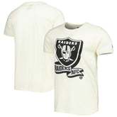 Las Vegas Raiders New Era Sideline Chrome T-Shirt - Cream cheap