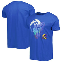 Los Angeles Rams New Era 2022 Sideline Ink Dye T-Shirt - Royal on sale