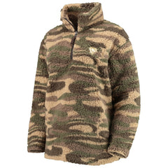 Pittsburgh Penguins G-III Sports by Carl Banks Women's Sherpa Quarter-Zip Jacket Camo