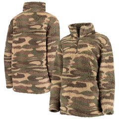 St. Louis Blues G-III Sports by Carl Banks Women's Sherpa Quarter-Zip Jacket Camo