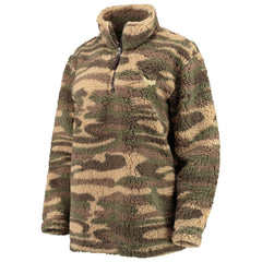 Washington Capitals G-III Sports by Carl Banks Women's Sherpa Quarter-Zip Jacket Camo