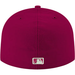 Washington Nationals White Logo 59FIFTY Fitted Hat - Cardinal | New Era