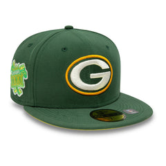 Green Bay Packers New Era Super Bowl XXXI Citrus Pop 59FIFTY Fitted Hat - Green for sale