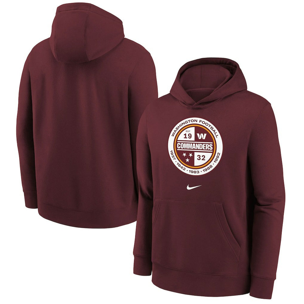 Washington Commanders Youth Alternate Logo Pullover Hoodie - Burgundy | Nike outlet