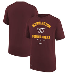 Washington Commanders Youth Team Athletic Performance T-Shirt - Burgundy | Nike for sale