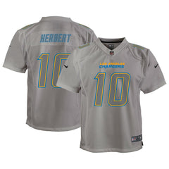 Justin Herbert Los Angeles Chargers Youth Atmosphere Game Jersey - Gray | Nike on sale