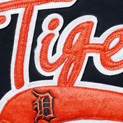 Detroit Tigers Soft as a Grape Women's Plus Size Side Split Pullover Hoodie - Navy