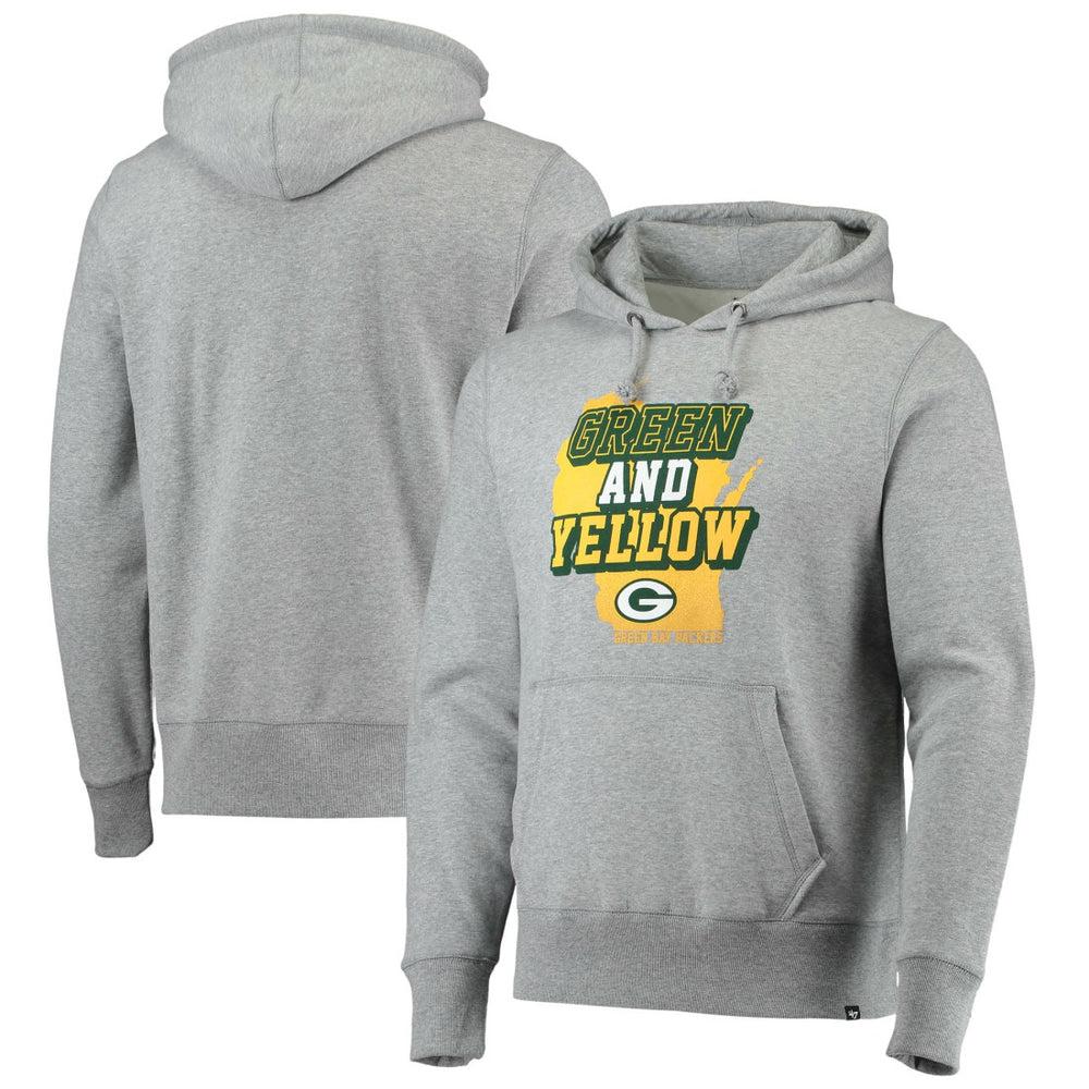 Green Bay Packers '47 Team Headline Pullover Hoodie - Heathered Gray discount
