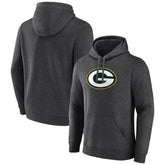 Green Bay Packers Primary Logo Fitted Pullover Hoodie - Charcoal online