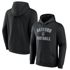 Las Vegas Raiders Victory Arch Team Fitted Pullover Hoodie - Black for sale