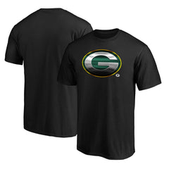 Green Bay Packers Midnight Mascot Team Logo T-Shirt - Black outlet