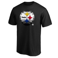 Pittsburgh Steelers Midnight Mascot Team Logo T-Shirt - Black cheap
