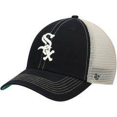 Chicago White Sox Trawler Clean Up Trucker Snapback Hat - Black | 47 brand