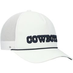 Dallas Cowboys HOOey Wordmark Rope Trucker Snapback Hat - White online