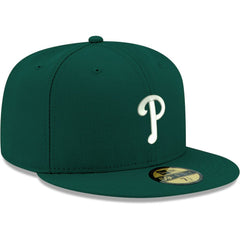 Philadelphia Phillies White Logo 59FIFTY Fitted Hat - Green | New Era
