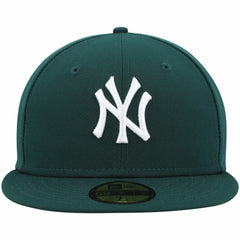 New York Yankees White Logo 59FIFTY Fitted Hat - Green | New Era