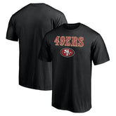 San Francisco 49ers Logo Team Lockup T-Shirt - Black on sale
