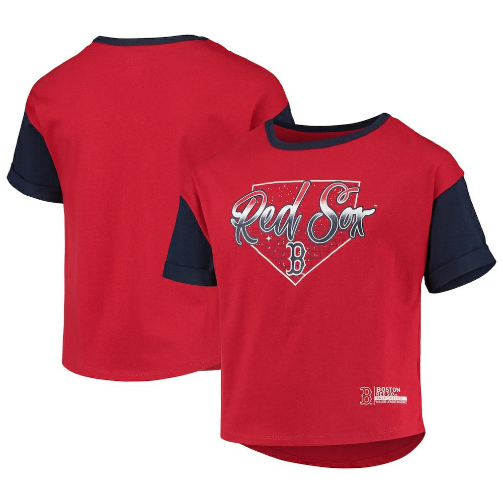 Boston Red Sox Girls Youth Bleachers T-Shirt - Red