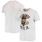 Fernando Tatis Jr. San Diego Padres Homage Caricature Tri-Blend T-Shirt - White