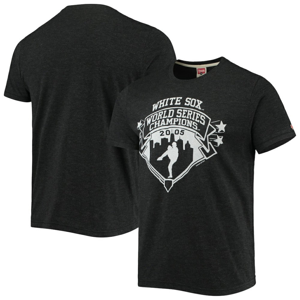 Chicago White Sox Homage 2005 World Series Champions Tri-Blend T-Shirt - Black