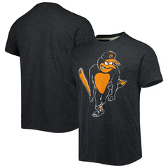 Baltimore Orioles Homage Hand-Drawn Logo Tri-Blend T-Shirt - Charcoal